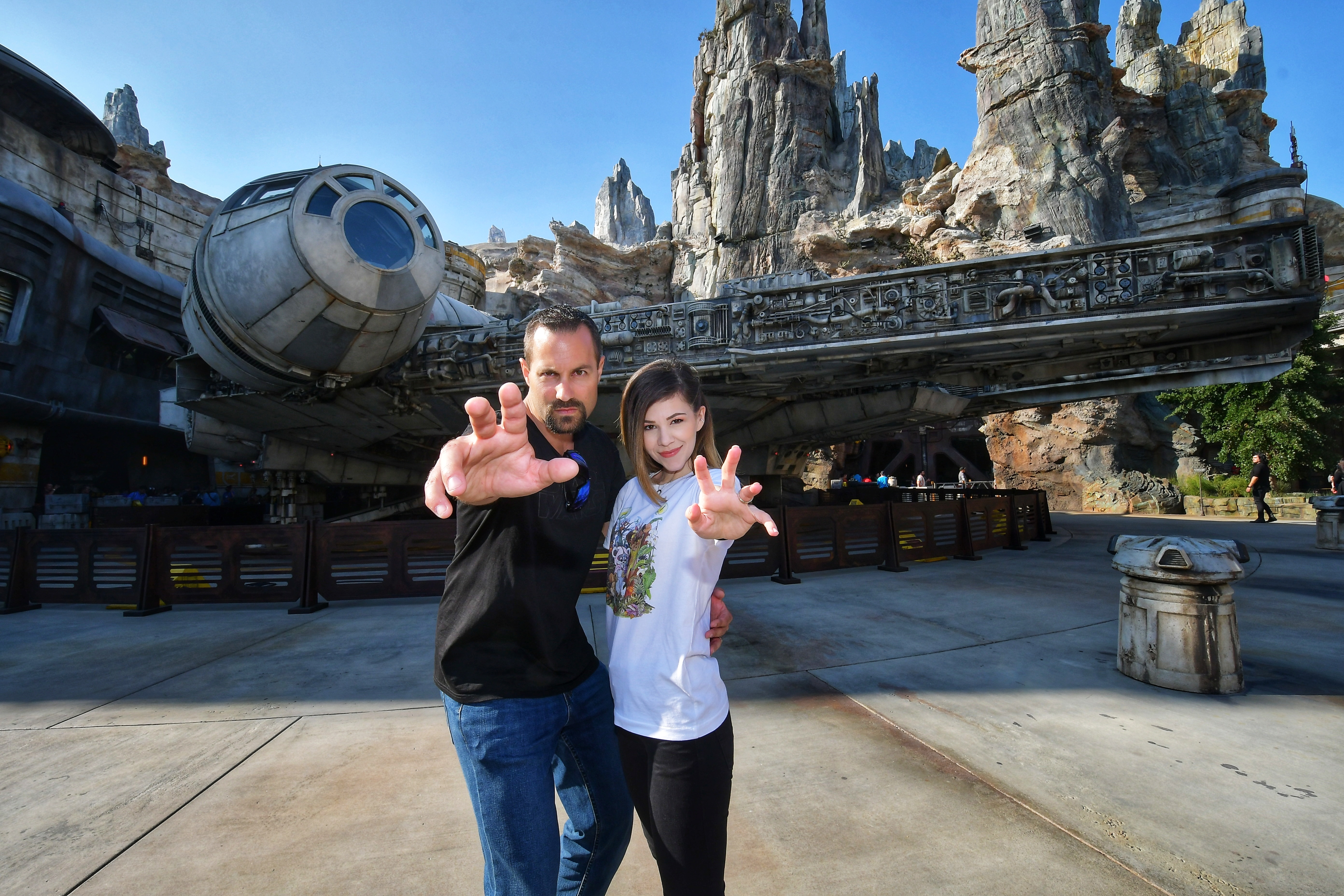 Galaxy's Edge Opening Day Vlog | Anakin and His Angel