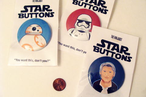 The Ninja Bot Star Wars Button Giveaway | Anakin And His Angel